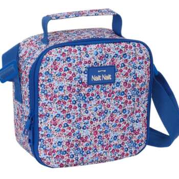 BOLSA TERMICA SAFTA NAIT FLORES AZUL