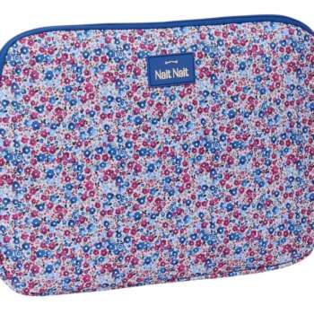 FUNDA SAFTA PORTATIL 14 FLORES AZUL