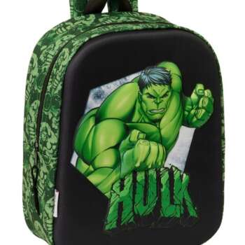 MOCHILA SAFTA GUARDERIA 3D HULK