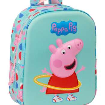 MOCHILA SAFTA GUARDERIA 3D PEPPA PIG