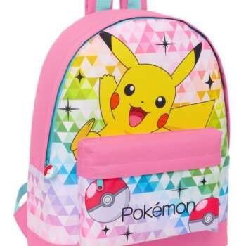 MOCHILA SAFTA POKEMON ROSA