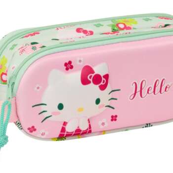 PORTATODO SAFTA DOBLE 3D HELLO KITTY