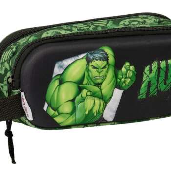 PORTATODO SAFTA DOBLE 3D HULK