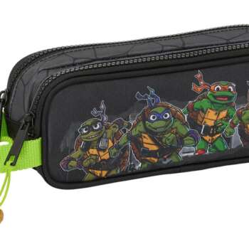 PORTATODO SAFTA DOBLE TORTUGAS NINJA