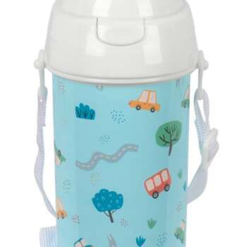 BOTELLA SAFTA PREESCOLAR COCHES 500ML