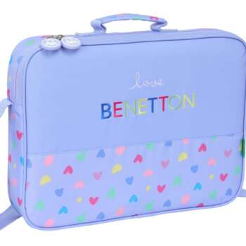 CARTERA SAFTA EXTRAESC BENETTON LILA