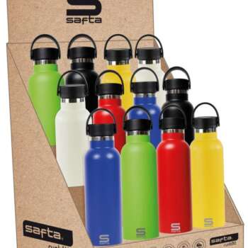 EXPOSITOR SAFTA BOTELLAS METAL 600ML