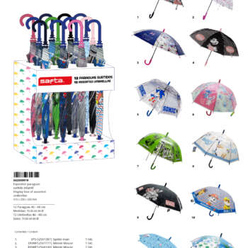 EXPOSITOR SAFTA PARAGUAS INFANTIL