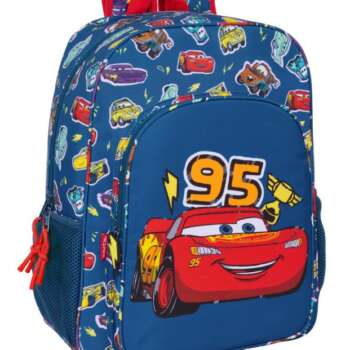 MOCHILA SAFTA CARRO CARS RACING