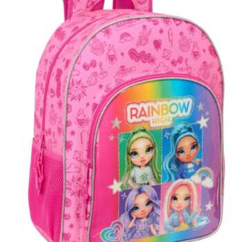 MOCHILA SAFTA CARRO RAINBOW HIGH