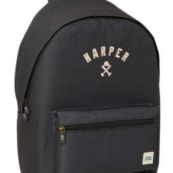 MOCHILA SAFTA DOBLE 15 6 HARPER BLACK