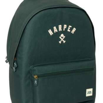 MOCHILA SAFTA DOBLE 15 6 HARPER GREEN