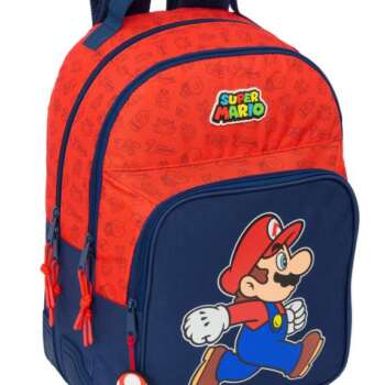 MOCHILA SAFTA DOBLE CARRO SUPER MARIO