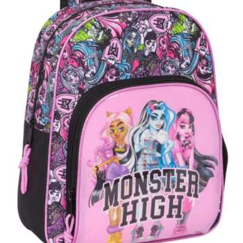 MOCHILA SAFTA INFANTIL CARRO MONSTER
