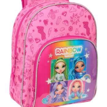 MOCHILA SAFTA INFANTIL CARRO RAINBOW
