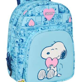 MOCHILA SAFTA INFANTIL CARRO SNOOPY