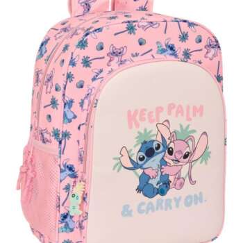 MOCHILA SAFTA JUNIOR CARRO STITCH BEA
