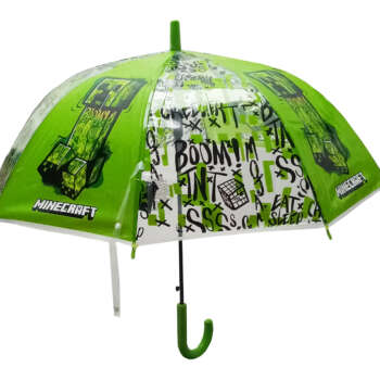 PARAGUAS SAFTA CUPULA 43CM MINECRAFT