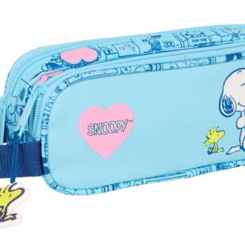 PORTATODO SAFTA DOBLE SNOOPY LOVE