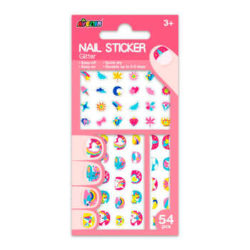 PEGATINAS AVENIR UÑAS BRILL UNICORNIO