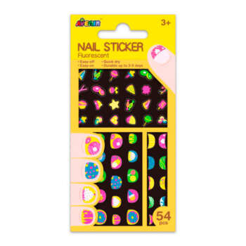 PEGATINAS AVENIR UÑAS FLUORES GALLETA