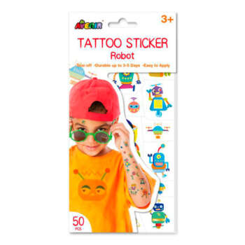 PEGATINAS AVENIR TATUAJES DORAD ROBOT