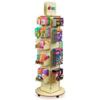 EXPOSITOR AVENIR GIRATORIO PIE MADERA