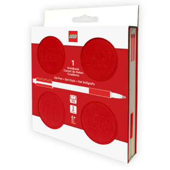 CUADERNO LEGO BOLIGRAFO ROJO