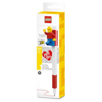 BOLIGRAFO LEGO ROJO + FIGURA