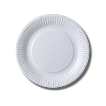 PLATO BLANCO CARTON 17CM /10UD