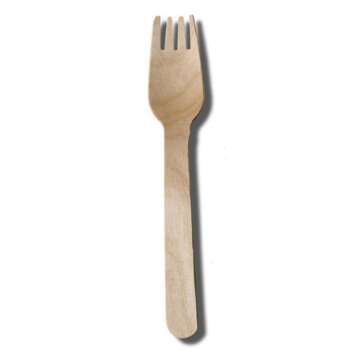 TENEDOR MADERA REUTILIZABLE  /50UD