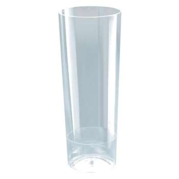 VASO TUBO TRANSPARENTE 300CC /10UD