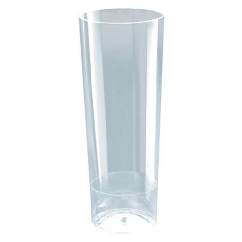 VASO TUBO TRANSPARENTE 300CC /10UD