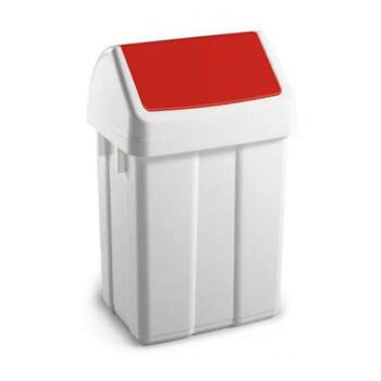 PAPELERA BASCULATE 55 LITROS ROJO