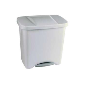 PAPELERA PEDAL BCO 50L BLANCA