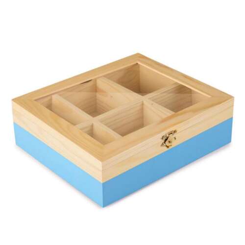 CAJA MADERA PARDO PARA INFUSIONES