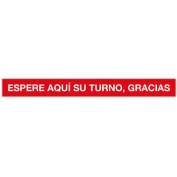 TIRA ADHESIVA 100x10CM ESPERE TURNO
