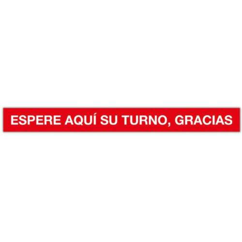 TIRA ADHESIVA 100x10CM ESPERE TURNO