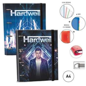 CARPETA C/ANILL EQUIPADA A4 HARDWELL