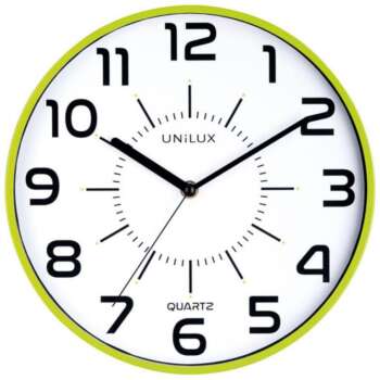 RELOJ PARED UNILUX POP VERDE ANIS