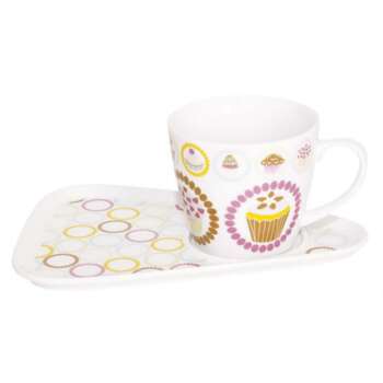SET TAZA + PLATO TRIANGULAR