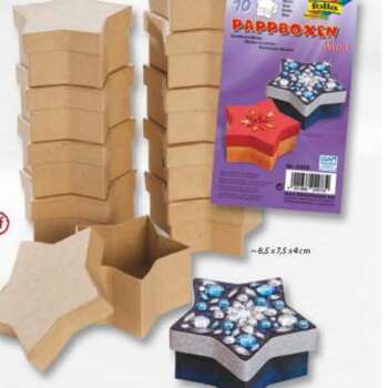SET CAJAS FOLIA DECORAR ESTRELLAS