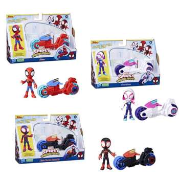 FIGURA MARVEL SPIDEY C/MOTOCICLETA