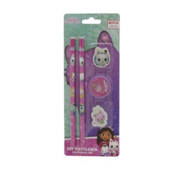 SET GABBY´S DOLLHOUSE PAPELERIA 5 PCS