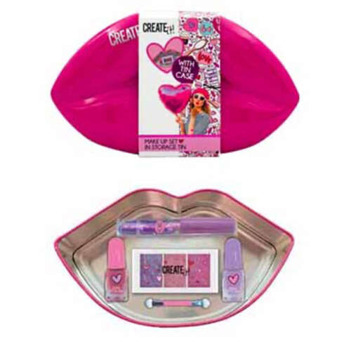 SET MAQUILLAJE CREATE-IT EN LATA CORA