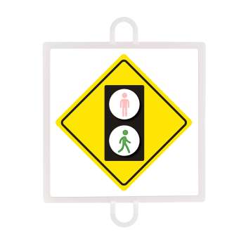 PANEL DE SEÑALIZACIÓN TRÁFICO DE ADVERTENCIA Nº 4 (PEATONES VERDE)