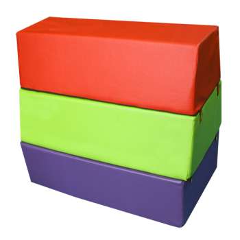 PLINTON DESMONTABLE PIRAMIDAL DE ESPUMA -TRES PIEZAS- 100X60X90CM